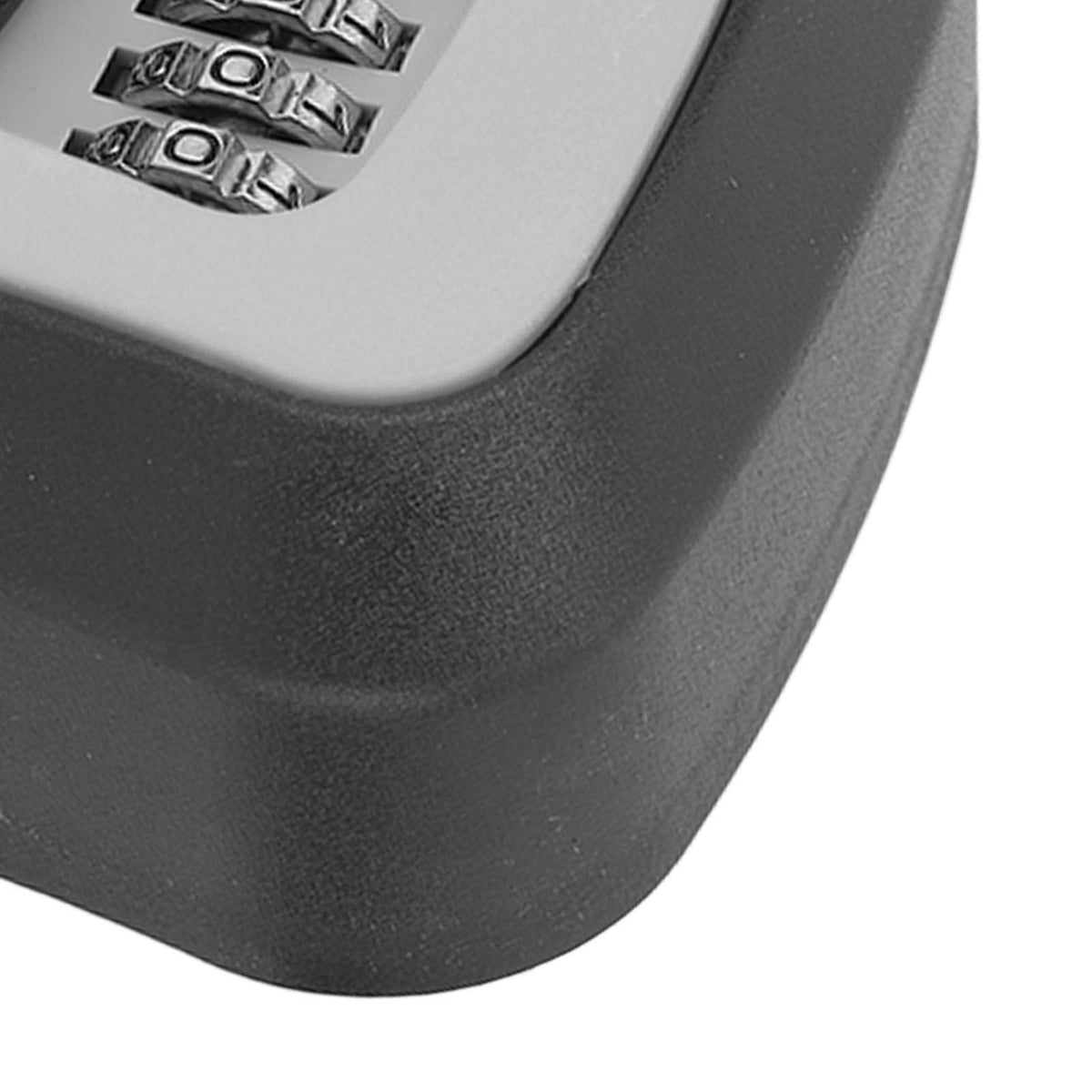 Key Lock Box Wall Mounted Combination Lockbox for Outside House Keys 5 Keys Capacity Key Safe Security Storage Lock Box Gray (with Dust Cover)