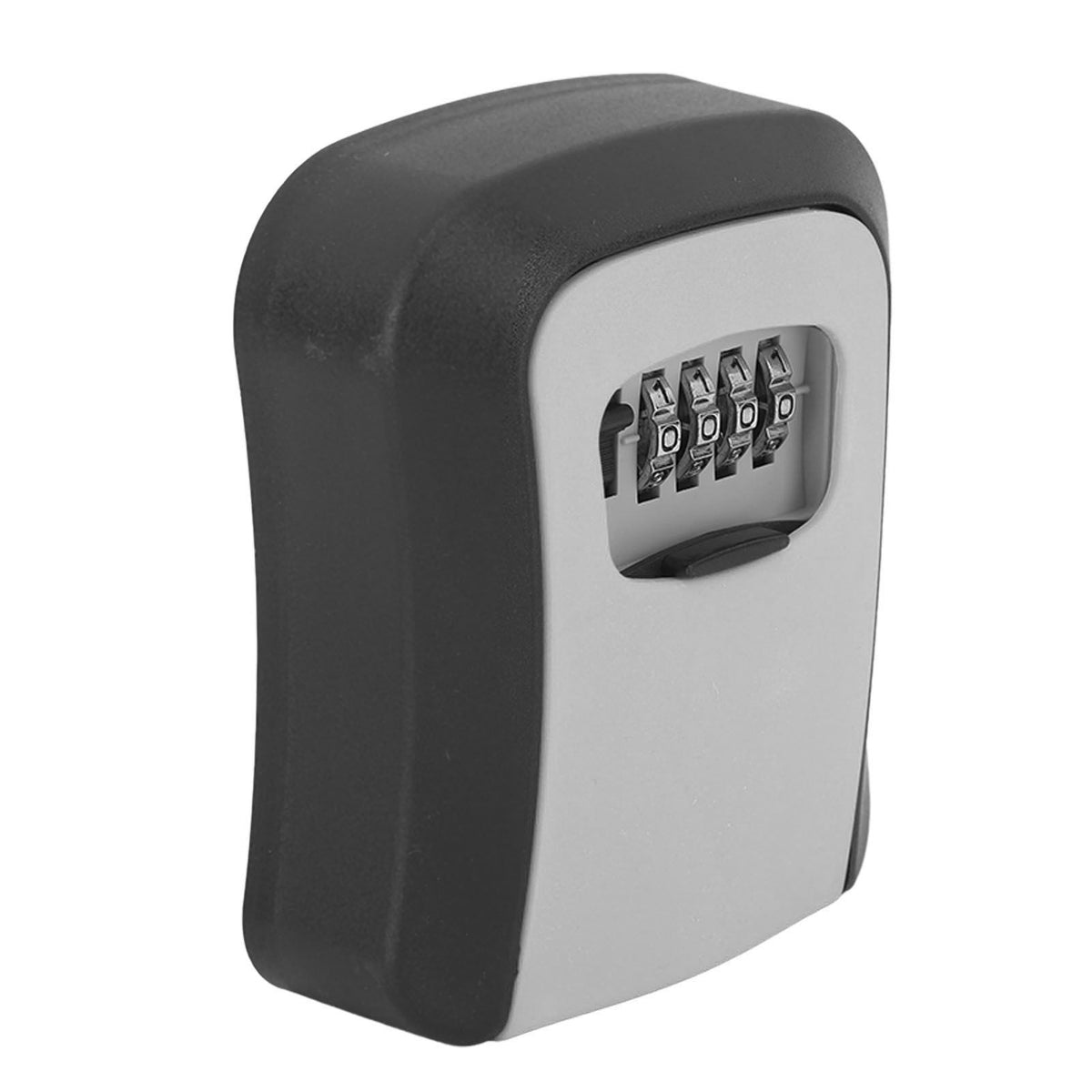 Key Lock Box Wall Mounted Combination Lockbox for Outside House Keys 5 Keys Capacity Key Safe Security Storage Lock Box Gray (with Dust Cover)
