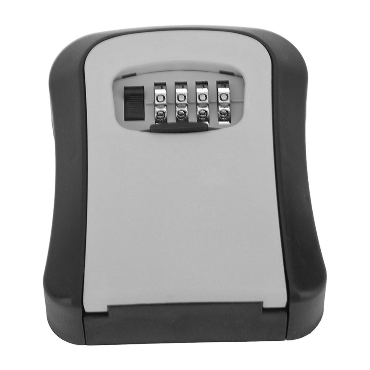 Key Lock Box Wall Mounted Combination Lockbox for Outside House Keys 5 Keys Capacity Key Safe Security Storage Lock Box Gray (with Dust Cover)