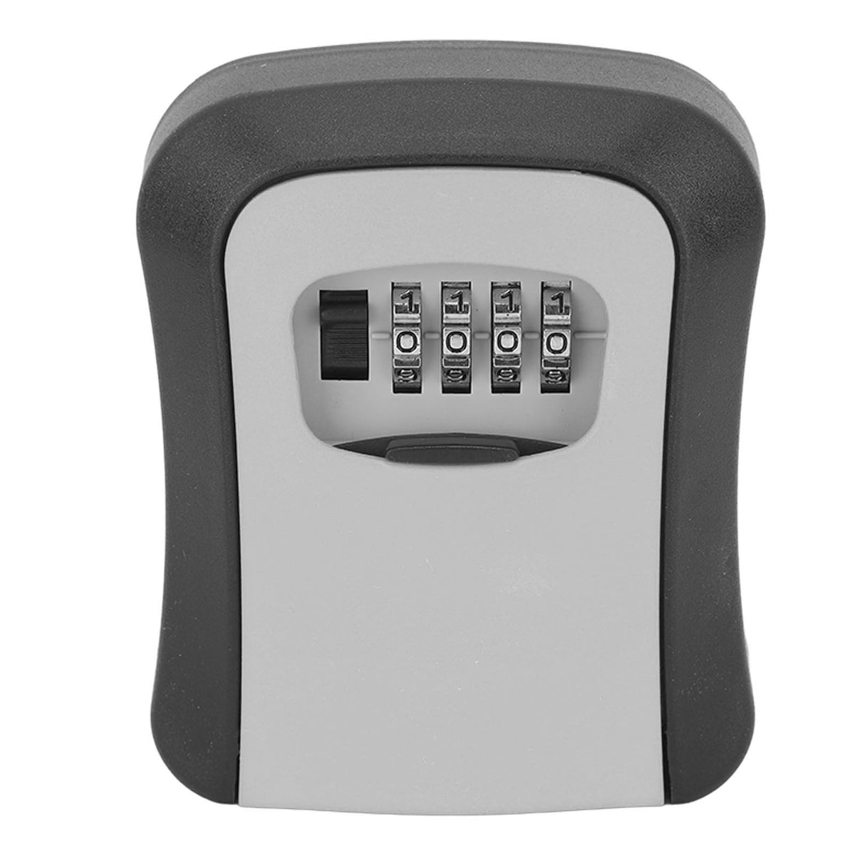 Key Lock Box Wall Mounted Combination Lockbox for Outside House Keys 5 Keys Capacity Key Safe Security Storage Lock Box Gray (with Dust Cover)