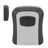 Key Lock Box Wall Mounted Combination Lockbox for Outside House Keys 5 Keys Capacity Key Safe Security Storage Lock Box Gray (with Dust Cover)