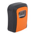 Key Lock Box Wall Mounted Combination Lockbox for Outside House Keys 5 Keys Capacity Key Safe Security Storage Lock Box Orange (with Dust Cover)