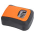 Key Lock Box Wall Mounted Combination Lockbox for Outside House Keys 5 Keys Capacity Key Safe Security Storage Lock Box Orange (with Dust Cover)