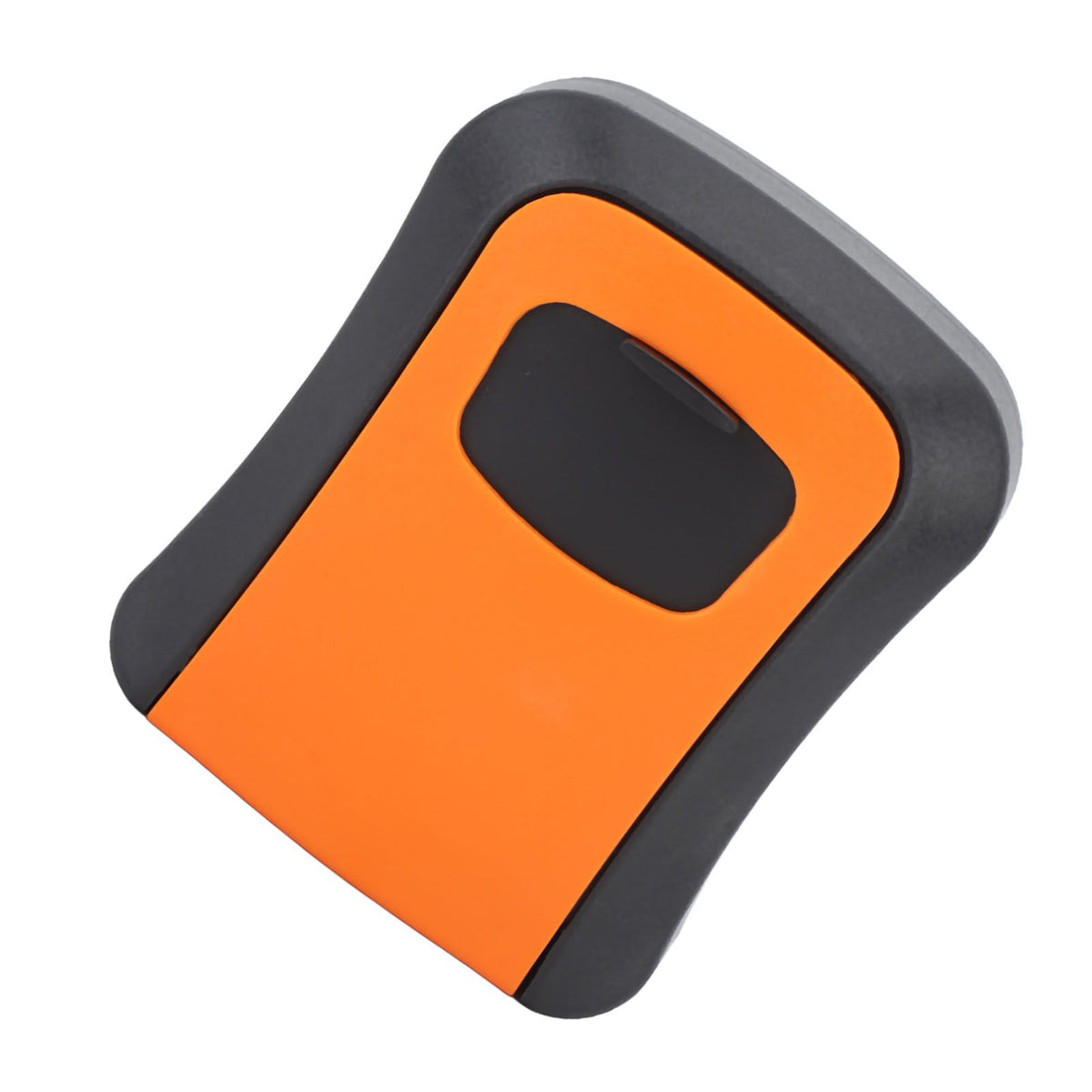 Key Lock Box Wall Mounted Combination Lockbox for Outside House Keys 5 Keys Capacity Key Safe Security Storage Lock Box Orange (with Dust Cover)