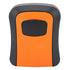 Key Lock Box Wall Mounted Combination Lockbox for Outside House Keys 5 Keys Capacity Key Safe Security Storage Lock Box Orange (with Dust Cover)