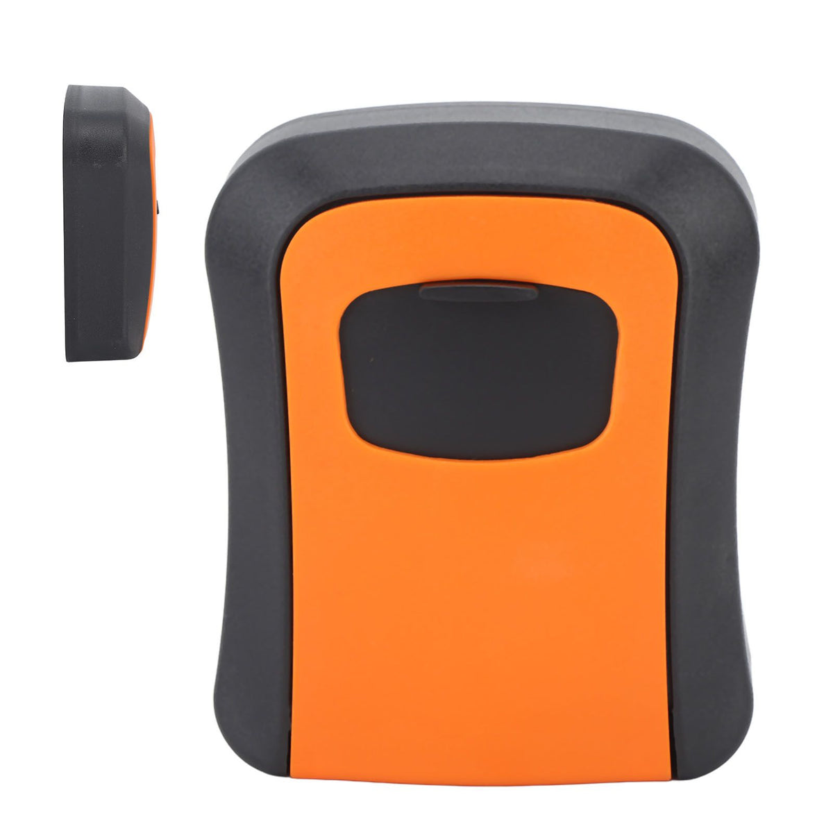 Key Lock Box Wall Mounted Combination Lockbox for Outside House Keys 5 Keys Capacity Key Safe Security Storage Lock Box Orange (with Dust Cover)