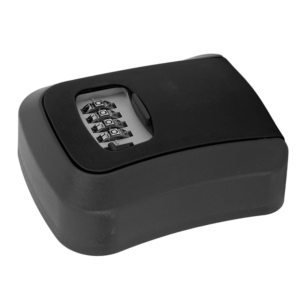 Key Lock Box Wall Mounted Combination Lockbox for Outside House Keys 5 Keys Capacity Key Safe Security Storage Lock Box Black (with Dust Cover)
