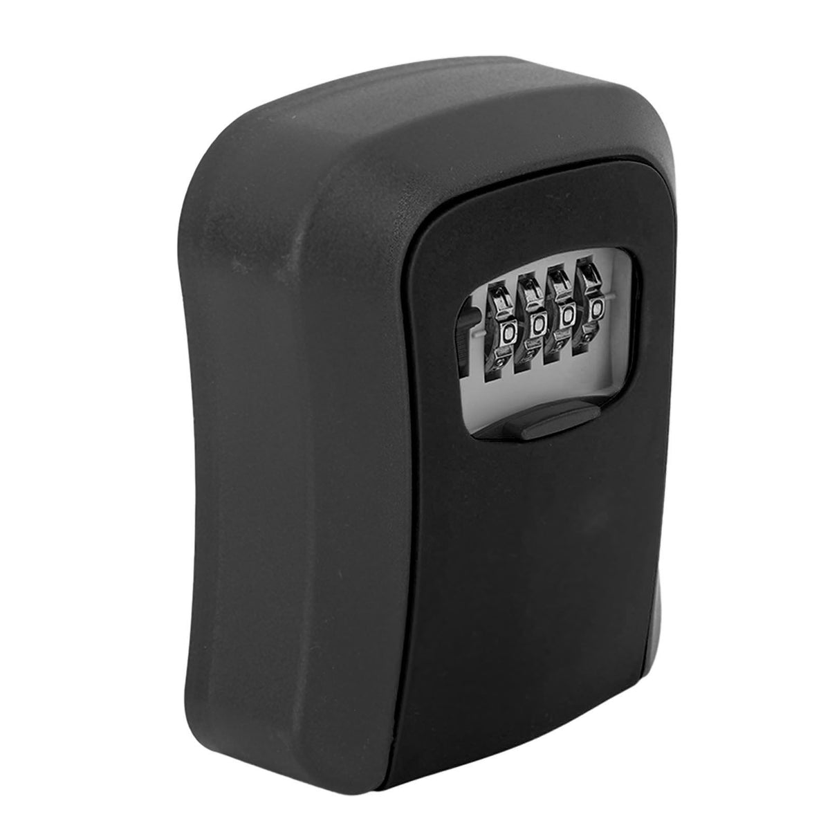 Key Lock Box Wall Mounted Combination Lockbox for Outside House Keys 5 Keys Capacity Key Safe Security Storage Lock Box Black (with Dust Cover)