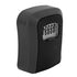 Key Lock Box Wall Mounted Combination Lockbox for Outside House Keys 5 Keys Capacity Key Safe Security Storage Lock Box Black (with Dust Cover)
