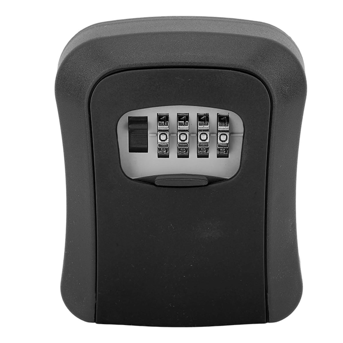 Key Lock Box Wall Mounted Combination Lockbox for Outside House Keys 5 Keys Capacity Key Safe Security Storage Lock Box Black (with Dust Cover)