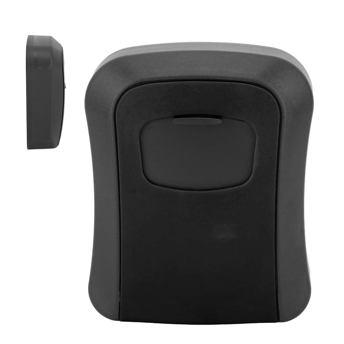Key Lock Box Wall Mounted Combination Lockbox for Outside House Keys 5 Keys Capacity Key Safe Security Storage Lock Box Black (with Dust Cover)