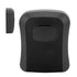 Key Lock Box Wall Mounted Combination Lockbox for Outside House Keys 5 Keys Capacity Key Safe Security Storage Lock Box Black (with Dust Cover)