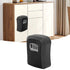 Key Lock Box Wall Mounted Combination Lockbox for Outside House Keys 5 Keys Capacity Key Safe Security Storage Lock Box Black (with Dust Cover)