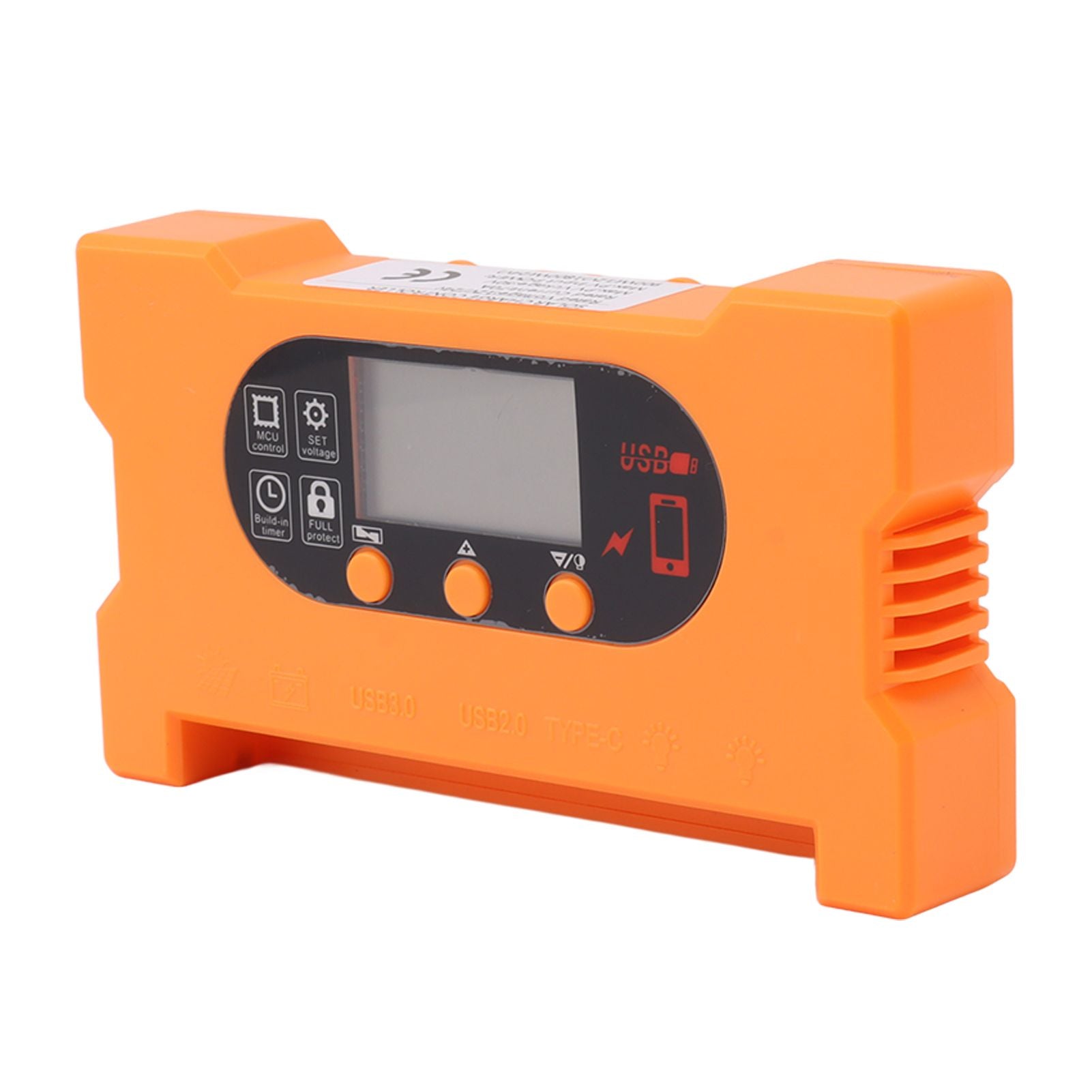 Solar Charge Controller Dual USB Type C Fast Charge Solar Charge Discharge Controller for 12V 24V Battery Charging 100A