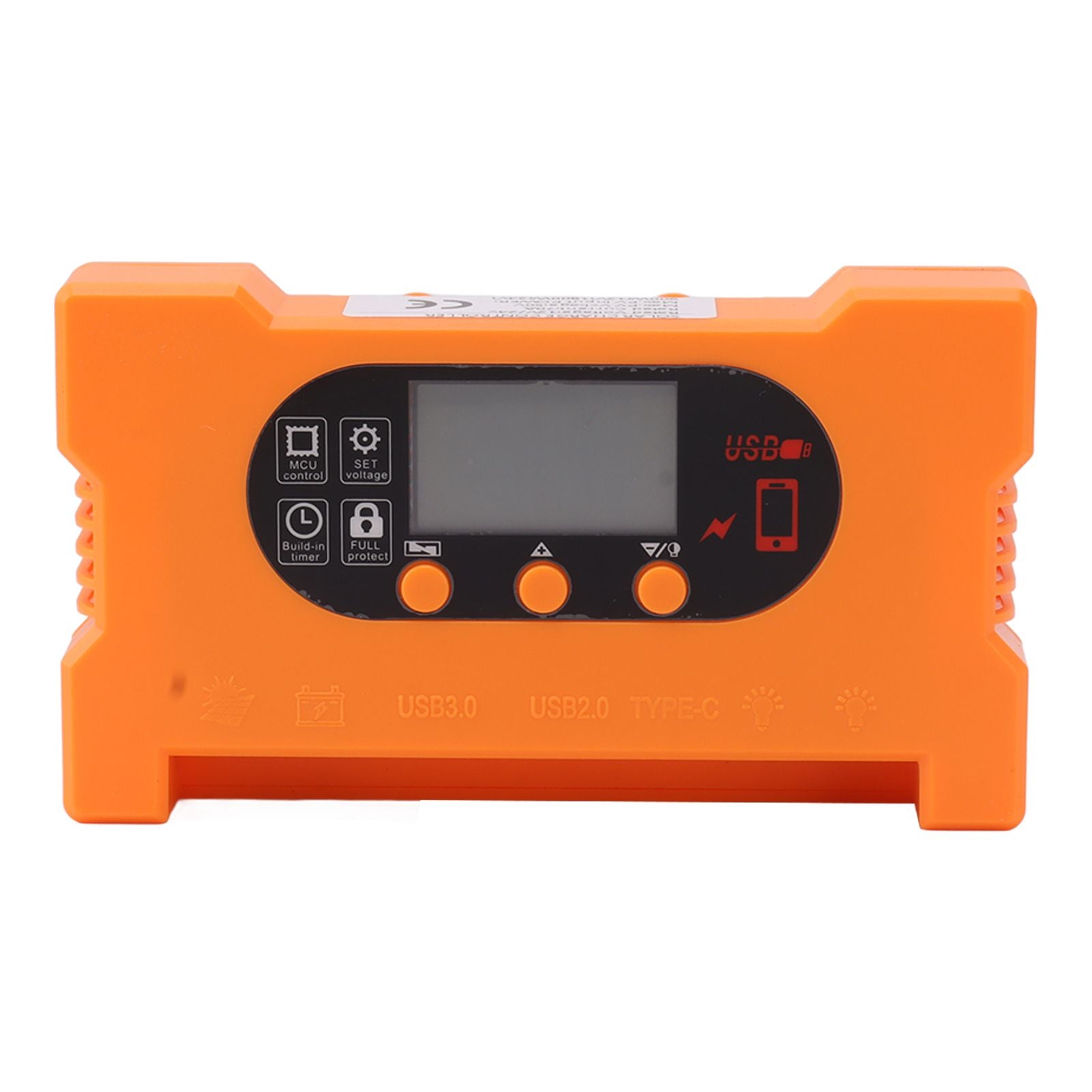Solar Charge Controller Dual USB Type C Fast Charge Solar Charge Discharge Controller for 12V 24V Battery Charging 100A