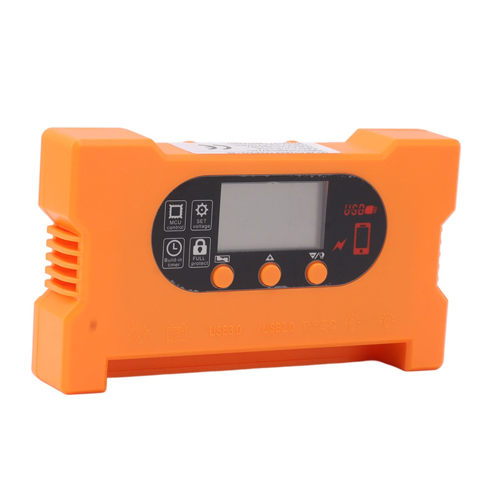 Solar Charge Controller Dual USB Type C Fast Charge Solar Charge Discharge Controller for 12V 24V Battery Charging 100A