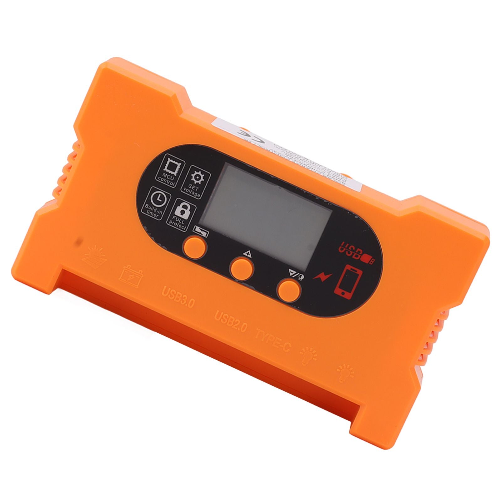 Solar Charge Controller Dual USB Type C Fast Charge Solar Charge Discharge Controller for 12V 24V Battery Charging 100A