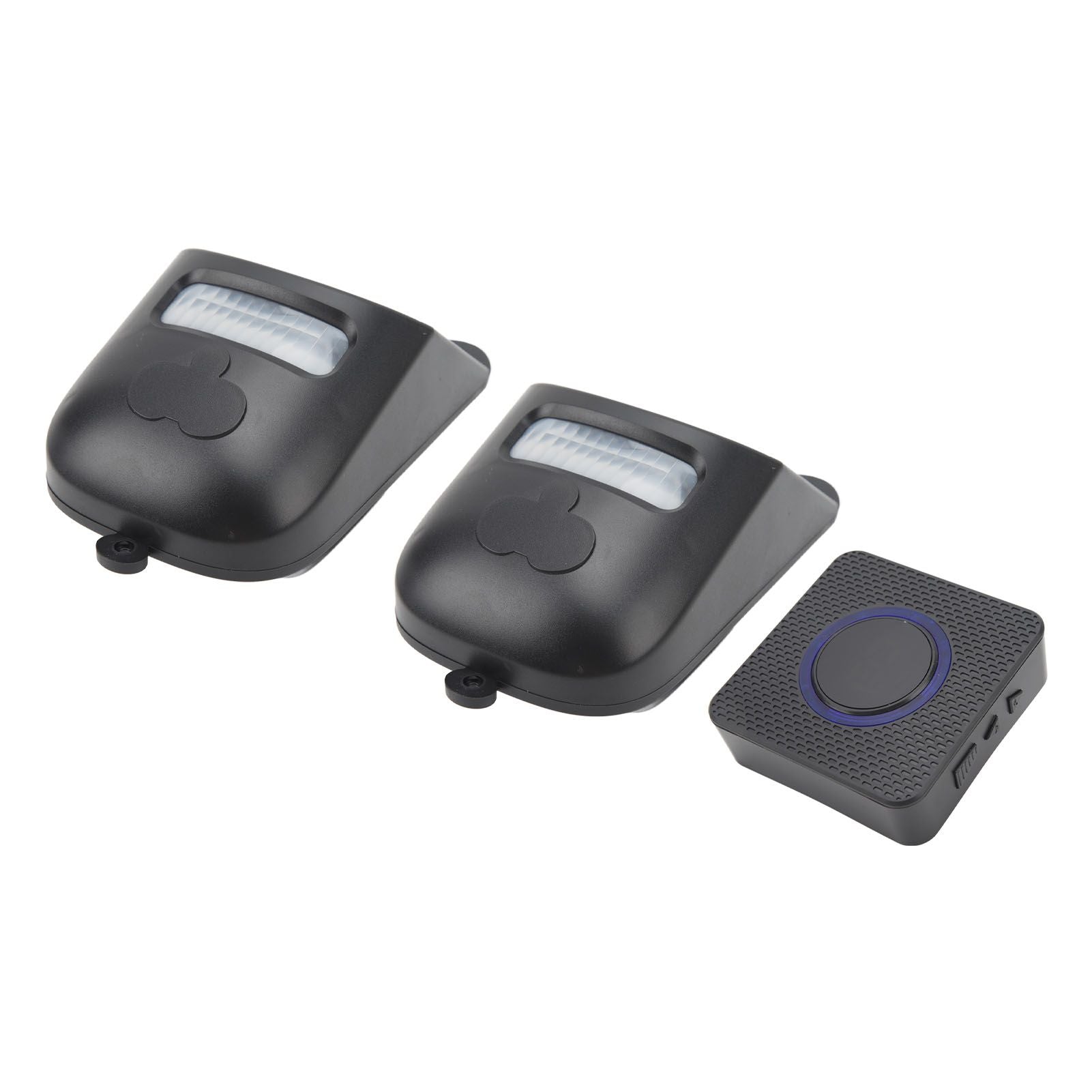Wireless Driveway Doorbell Solar Powered Infrared Doorbell Home Security Motion Sensor Alarm with 1 Receiver and 2 Detector for Driveway