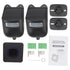 Wireless Driveway Doorbell Solar Powered Infrared Doorbell Home Security Motion Sensor Alarm with 1 Receiver and 2 Detector for Driveway