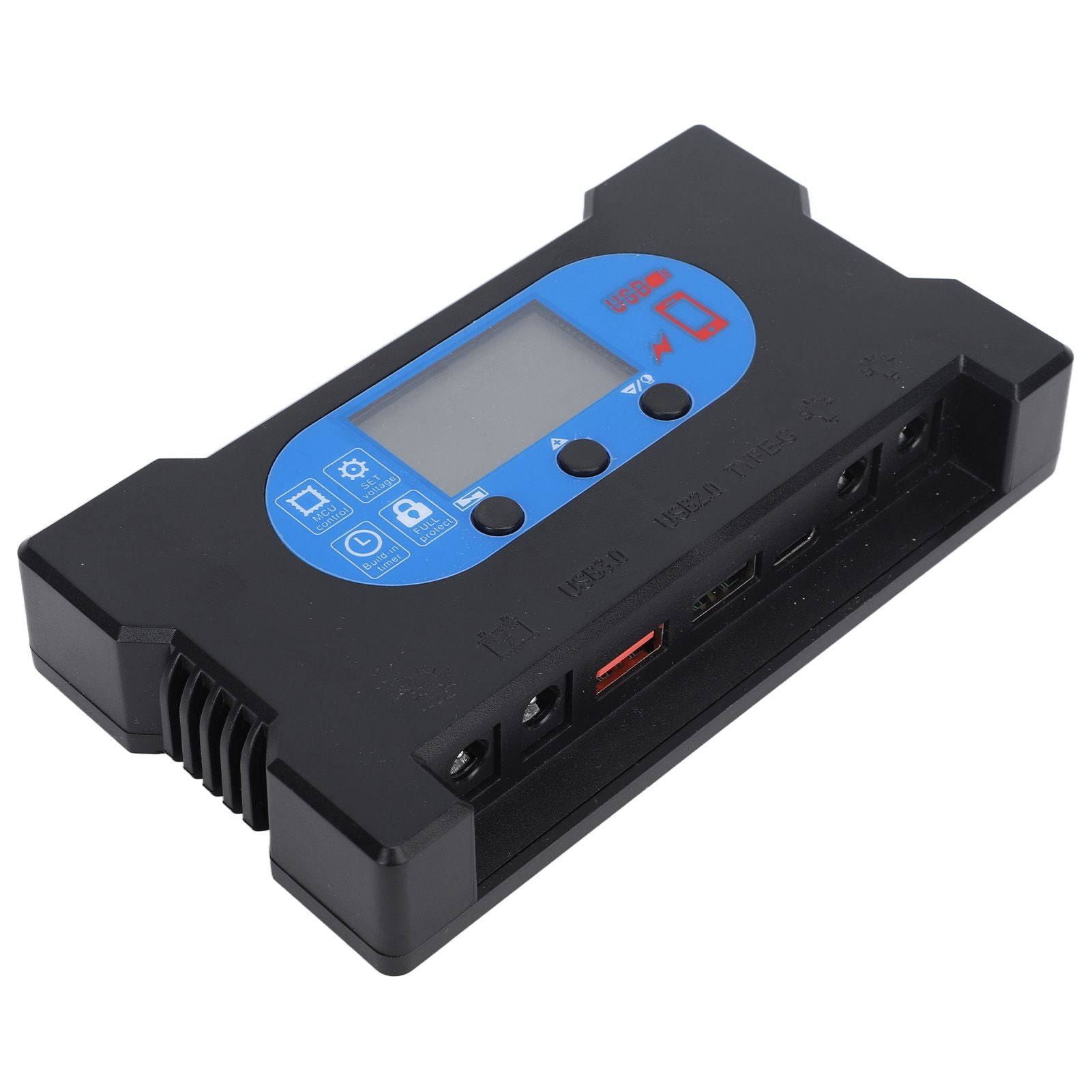 Solar Charge Controller Dual USB Type C Fast Charge Solar Panel Charge Controller for 12V 24V Battery Charging 50A
