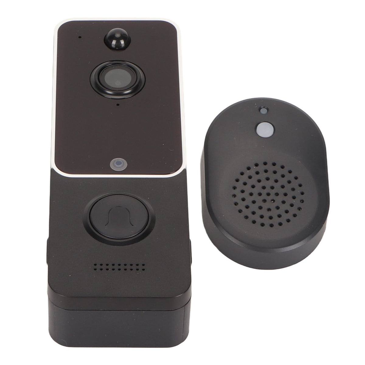 Doorbell Camera White IP65 Waterproof 720P 1MP Smart Cloud Storage Battery 5200mAh with Ding Dong Machine WiFi Video Doorbell for Home Security