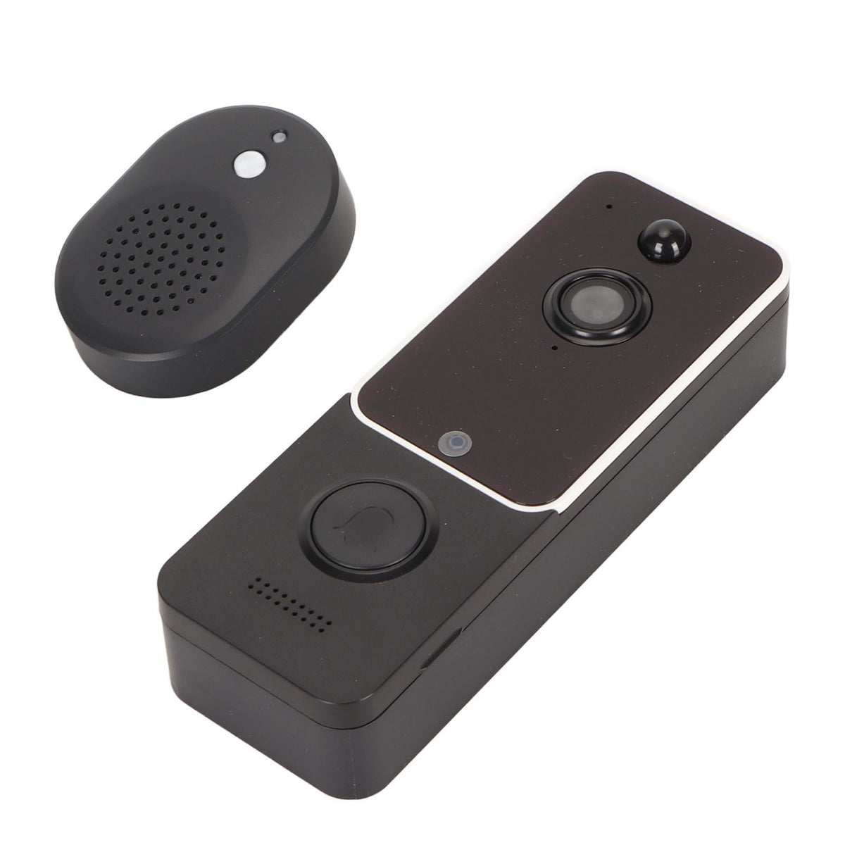 Doorbell Camera White IP65 Waterproof 720P 1MP Smart Cloud Storage Battery 5200mAh with Ding Dong Machine WiFi Video Doorbell for Home Security