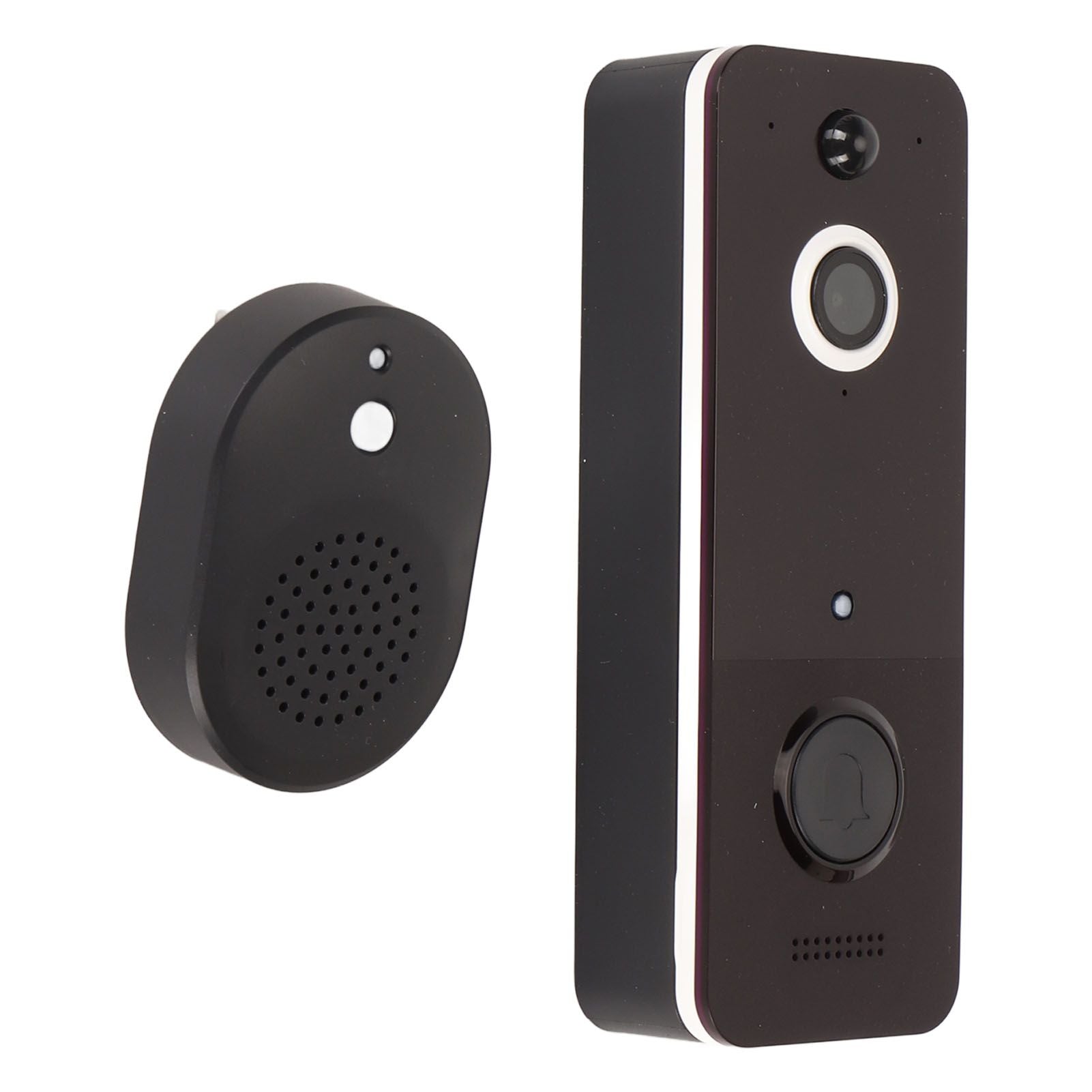 Video Doorbell WiFi Doorbell Camera Wireless HD Night Vision IP65 Waterproof with Receiver Smart Doorbell for Home Security