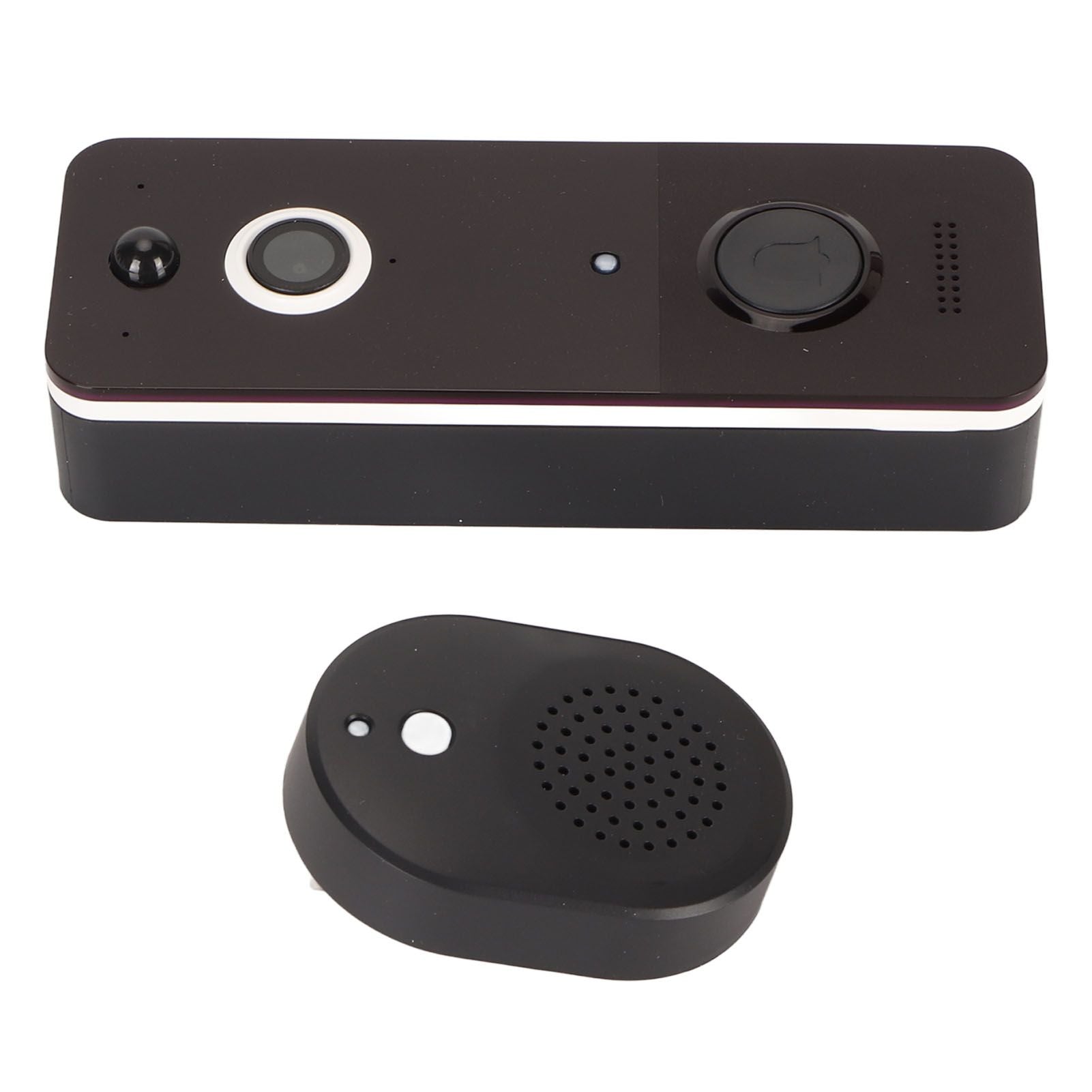 Video Doorbell WiFi Doorbell Camera Wireless HD Night Vision IP65 Waterproof with Receiver Smart Doorbell for Home Security
