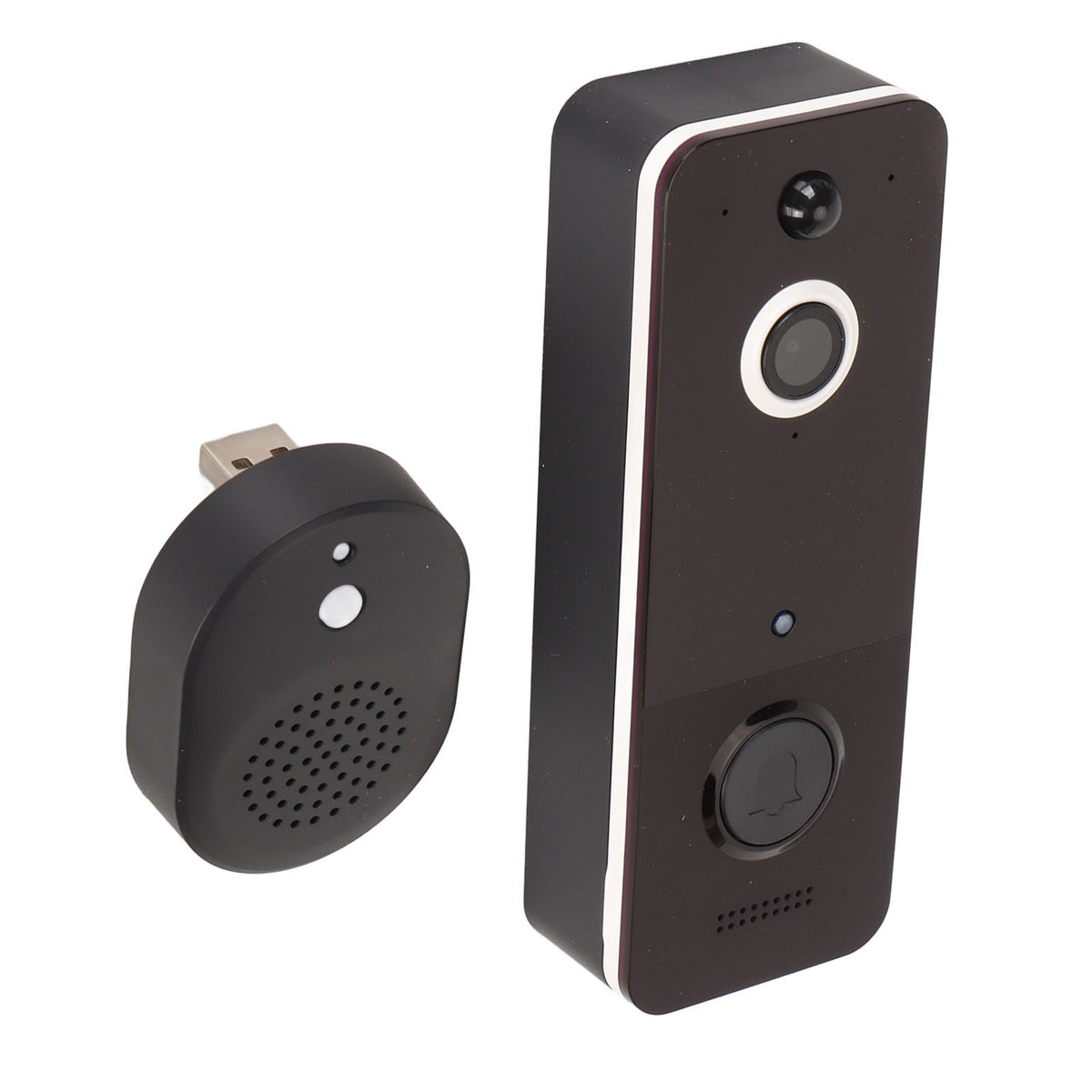 Video Doorbell WiFi Doorbell Camera Wireless HD Night Vision IP65 Waterproof with Receiver Smart Doorbell for Home Security