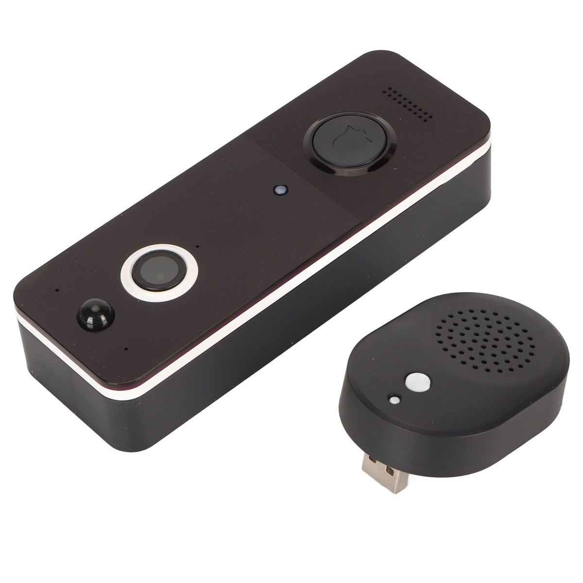 Video Doorbell WiFi Doorbell Camera Wireless HD Night Vision IP65 Waterproof with Receiver Smart Doorbell for Home Security