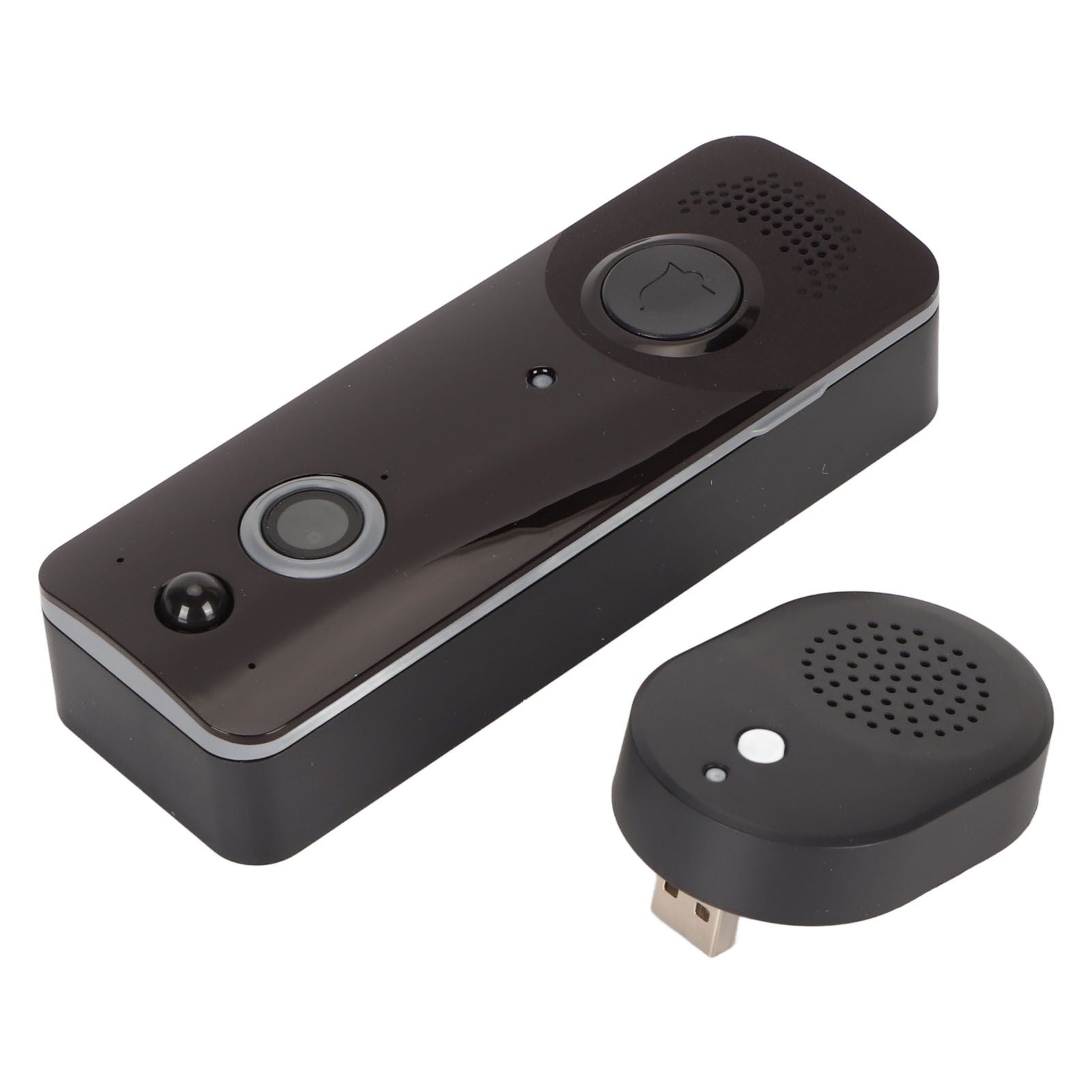 Video Doorbell 2 Way Audio HD Video Night Vision Doorbell Camera Wireless Smart WiFi Video Doorbell Indoor Outdoor Surveillance