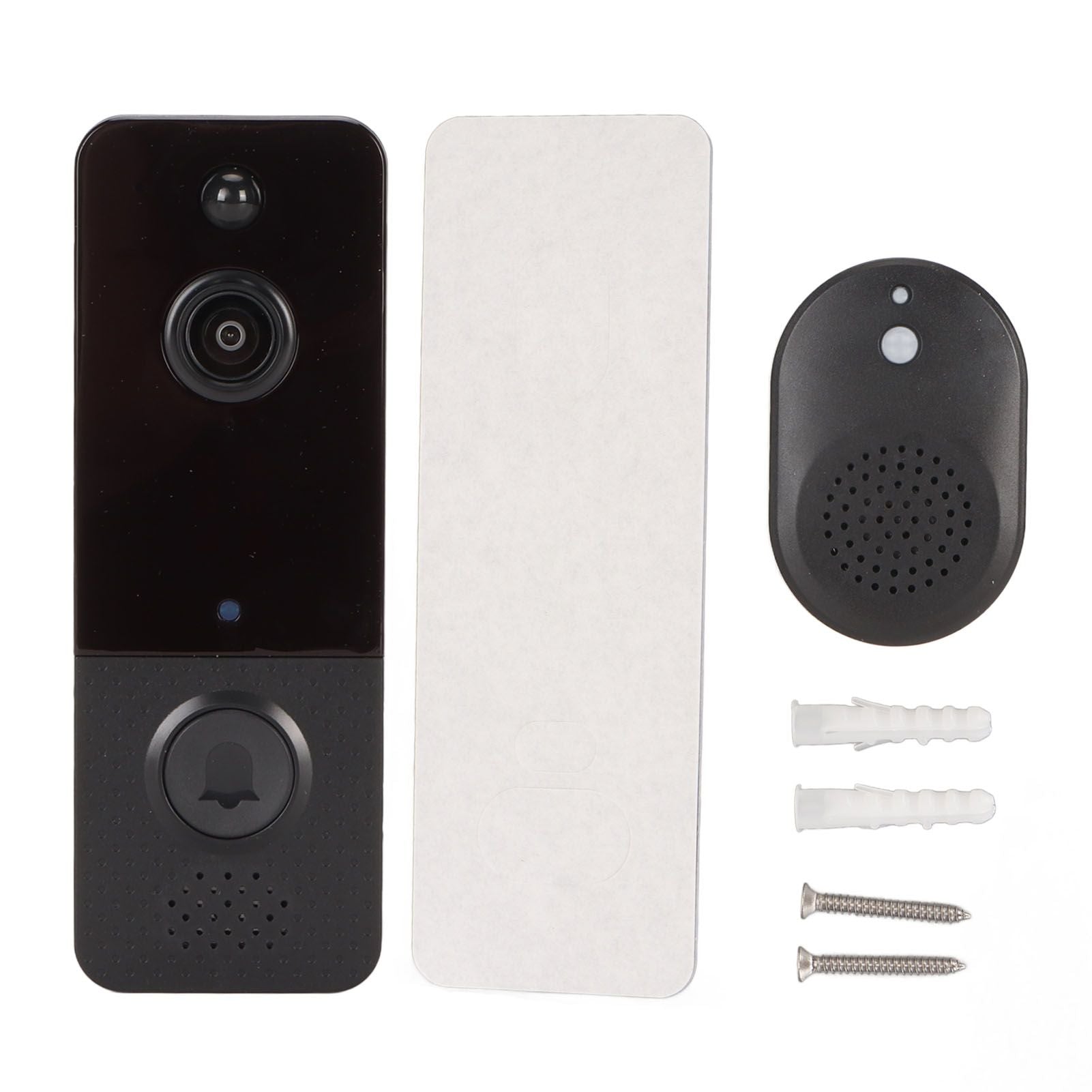 Wireless Doorbell Camera 720P 1MP HD Night Vision IP65 Waterproof Smart WiFi Video Doorbell for Home Security Indoor Outdoor Surveillance