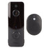 Household Smart Wifi Video Doorbell Wireless Doorbell Camera HD Night Vision Humanoid Recognition Visual Intercom Monitoring Black