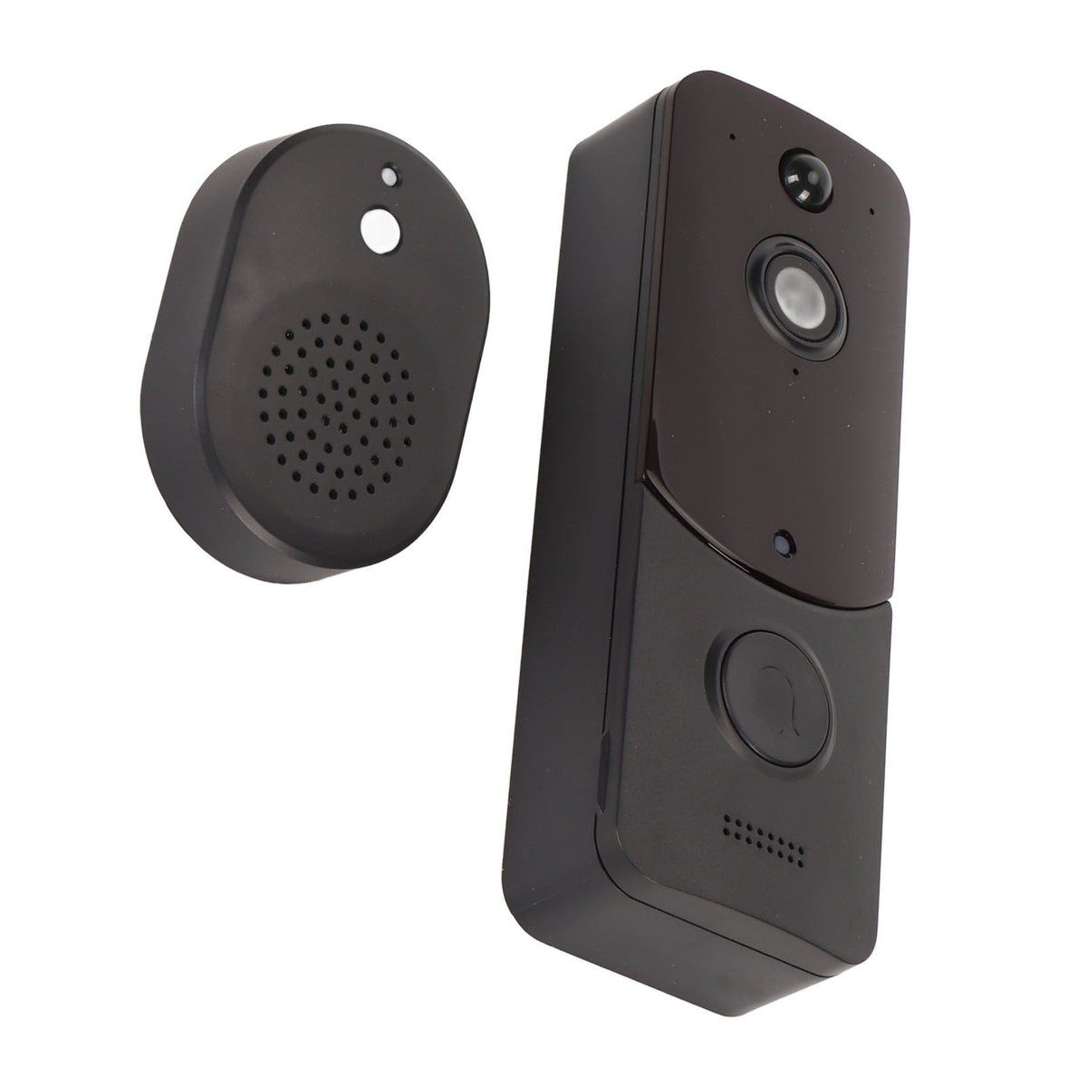 Household Smart Wifi Video Doorbell Wireless Doorbell Camera HD Night Vision Humanoid Recognition Visual Intercom Monitoring Black