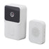 Smart Visual Doorbell HD Night Vision 2 Way Intercom 85° Wireless Doorbell Camera for Home Villa White