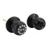 Keypad Door Knob with Lock and Key Round Ball Electronic Entry Door Knob Lock for 35‑55MM Thickness Door Apartment Office Garage Black