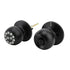 Keypad Door Knob with Lock and Key Round Ball Electronic Entry Door Knob Lock for 35‑55MM Thickness Door Apartment Office Garage Black