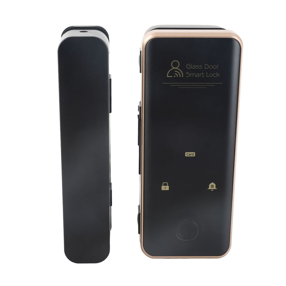 Smart Glass Door Safety Lock Glass Door Fingerprint Password Lock Keyless Door Entry Lock with Attendance for Home Office