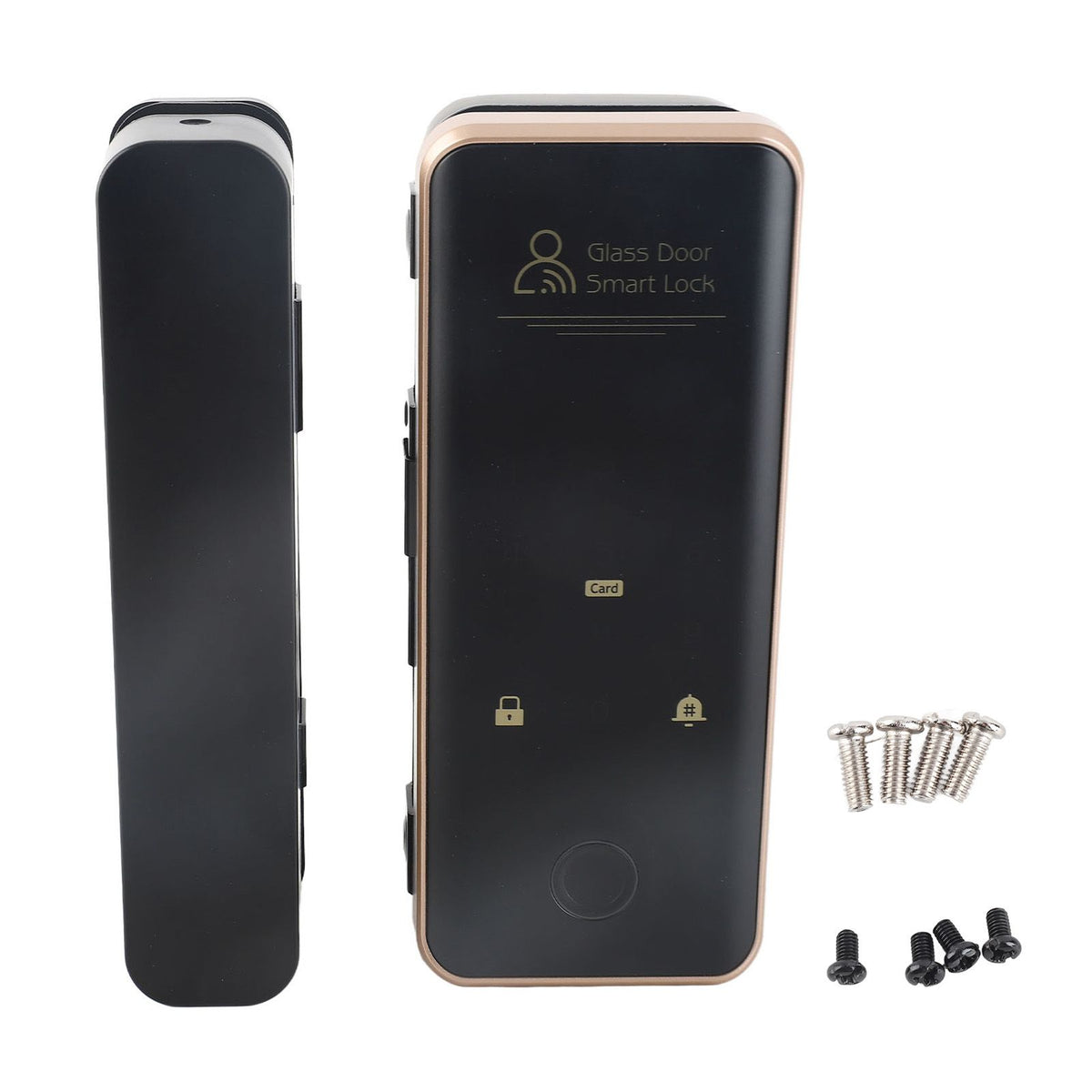 Smart Glass Door Safety Lock Glass Door Fingerprint Password Lock Keyless Door Entry Lock with Attendance for Home Office