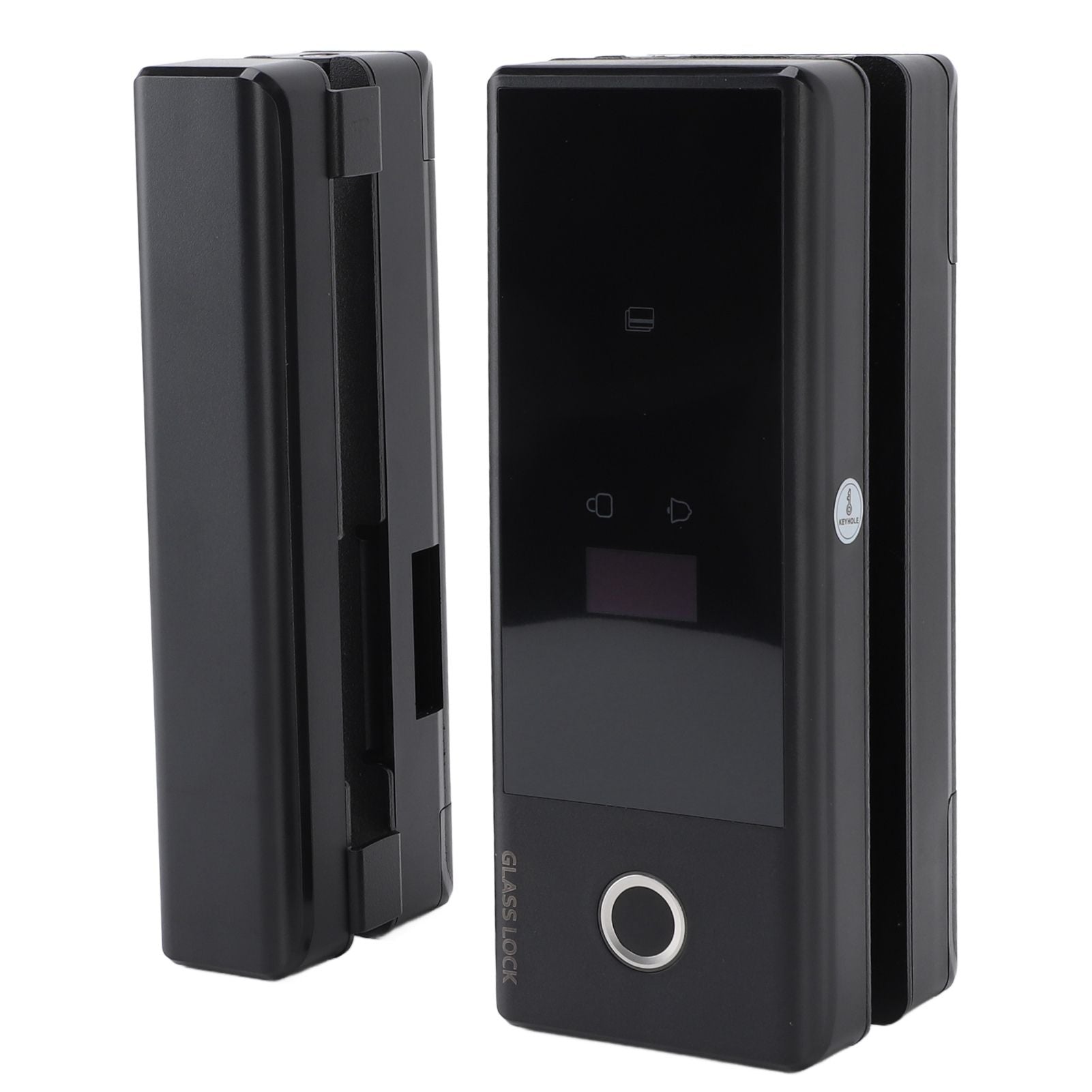 Electronic Glass Door Safety Lock 4 Ways Unlock TYPE C Interface Smart Glass Door Safety Lock with Keys for Office
