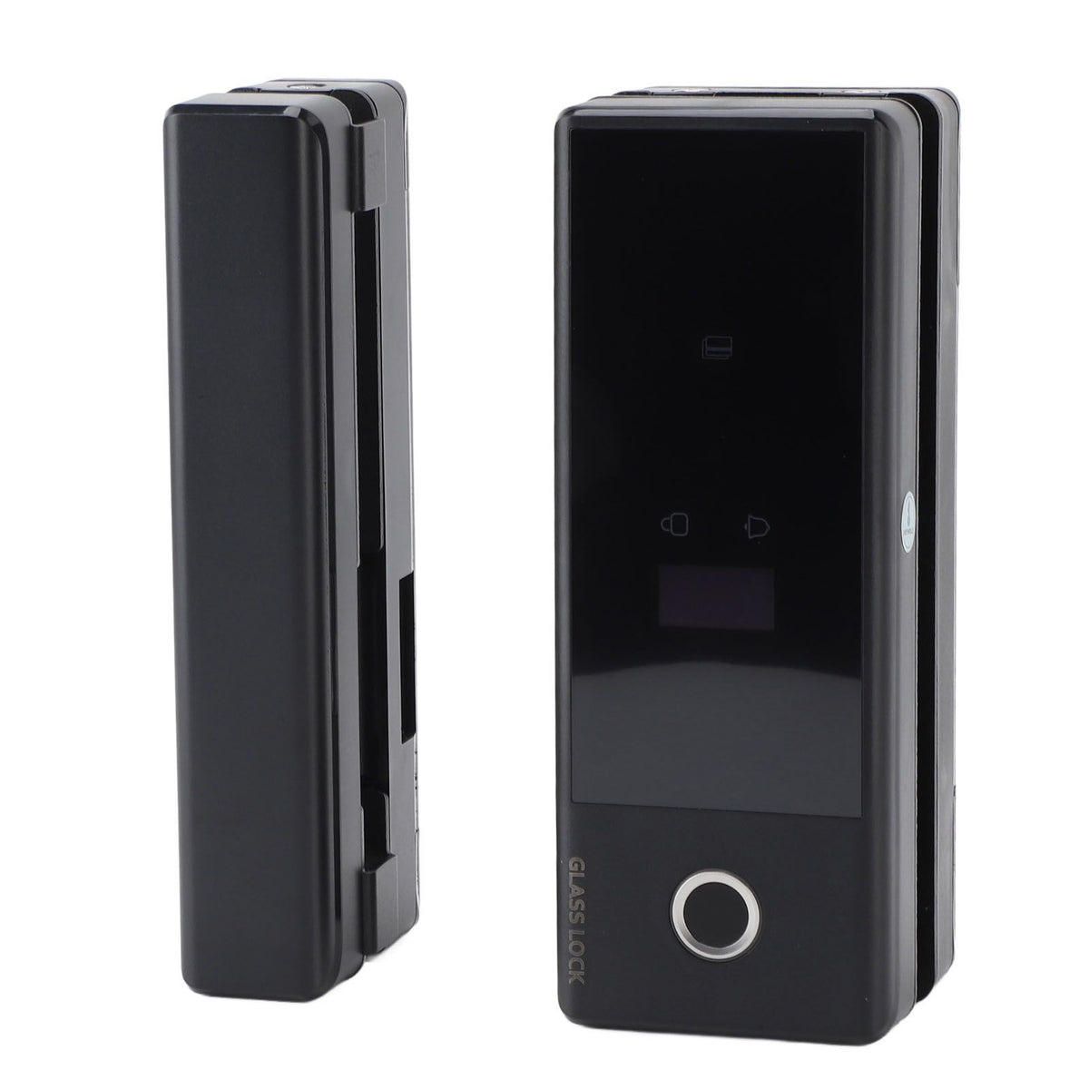 Glass Door Smart Lock Fingerprint Password Card Swiping WiFi Electronic Entry Lock with Key for Wooden Sliding Door