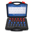 Nut Bolt Thread Checker 12 Metric 14 Inch Nut Bolt Gauge with Case for Narrow Area Red Blue