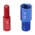 44PCS Nut and Bolt Thread Checker Aluminum Inch and Metric Precise Bolt Nut Identifier Gauges with Storage Box for Measuring Red Blue