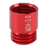 44PCS Nut and Bolt Thread Checker Aluminum Inch and Metric Precise Bolt Nut Identifier Gauges with Storage Box for Measuring Red Blue