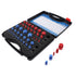 44PCS Nut and Bolt Thread Checker Aluminum Inch and Metric Precise Bolt Nut Identifier Gauges with Storage Box for Measuring Red Blue