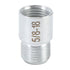44pcs Nut and Bolt Thread Checker Inch Metric Nut and Bolt Gauges with Case for Size Check On Tricky Narrow Area Black and Silver