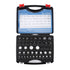 44pcs Nut and Bolt Thread Checker Inch Metric Nut and Bolt Gauges with Case for Size Check On Tricky Narrow Area Black and Silver