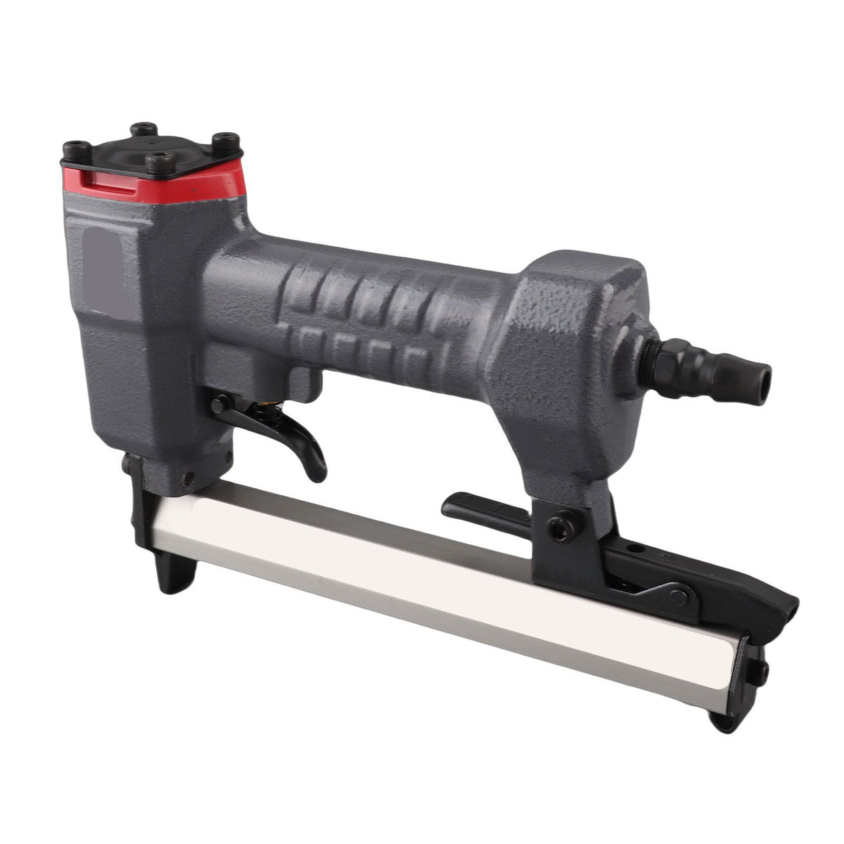 Pneumatic Nailer U Shape Air Nailer with Wrench Portable Nail Stapler Holds 100 Nails for Woodworking Flooring Roofing