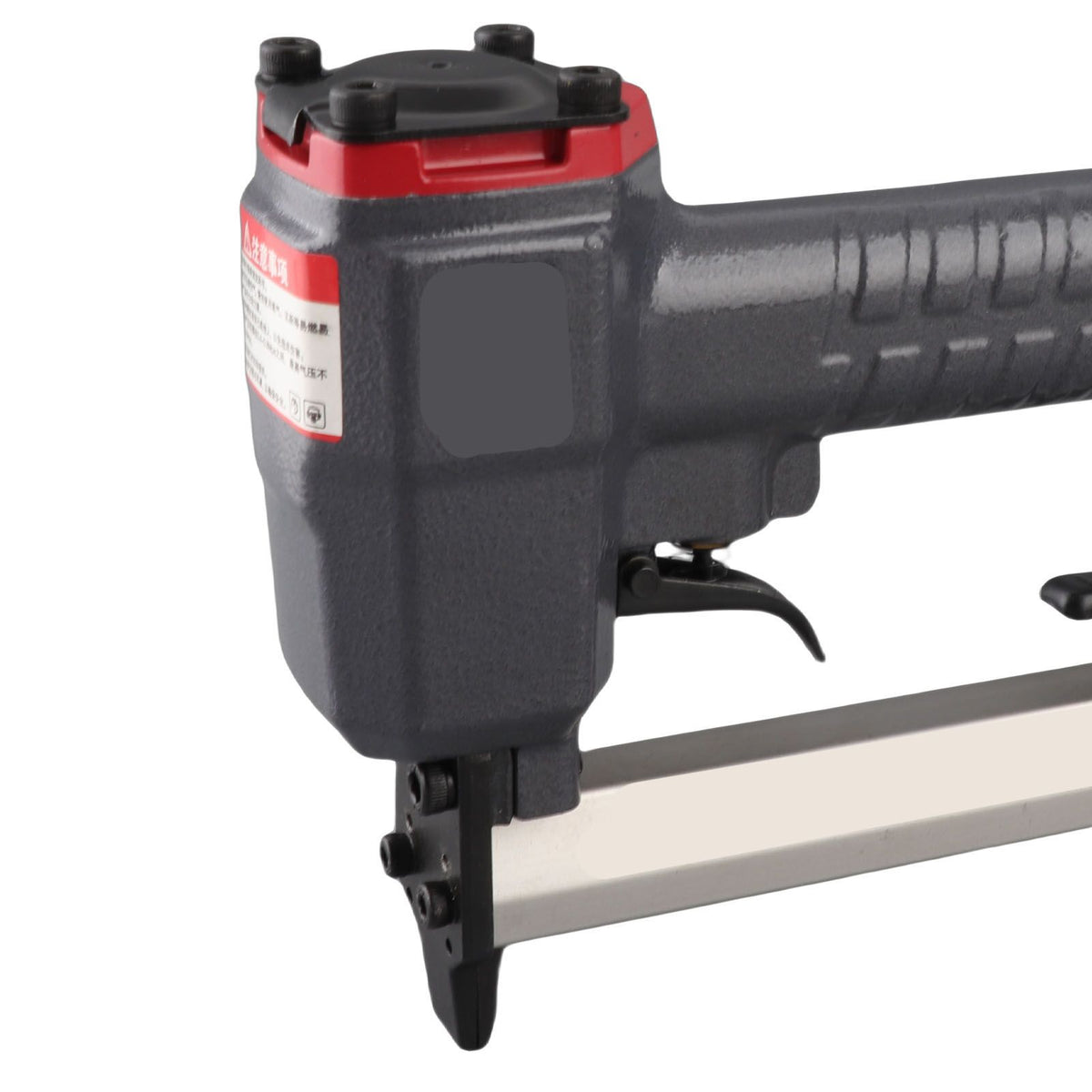 Pneumatic Nailer U Shape Air Nailer with Wrench Portable Nail Stapler Holds 100 Nails for Woodworking Flooring Roofing