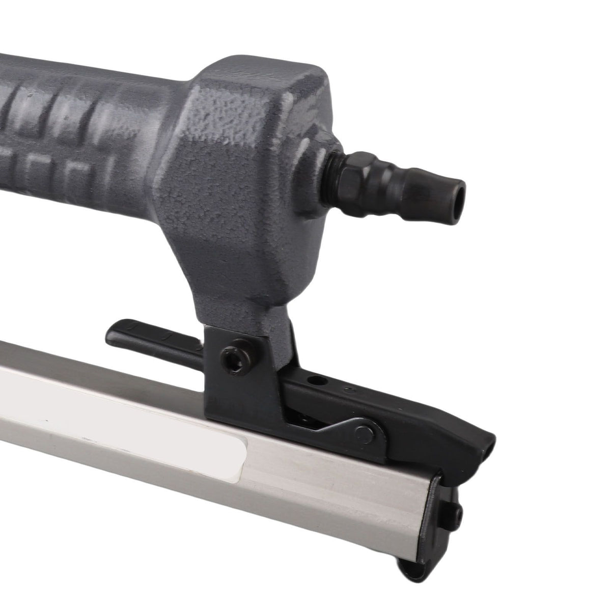 Pneumatic Nailer U Shape Air Nailer with Wrench Portable Nail Stapler Holds 100 Nails for Woodworking Flooring Roofing